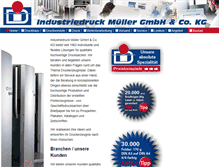 Tablet Screenshot of industriedruck-mueller.de